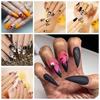 24 Pcs/box of Detachable Halloween Style Push-on Nails Wearable Fake Nails Full Coverage Nail Stickers Decoration