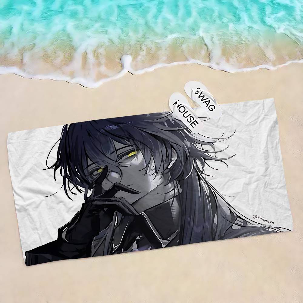 Genshin Impact Flins Big Microfiber Beach Towels Quick Dry Towel Sand Beach Towels Pool Towel for Travel Swim Pool Yoga