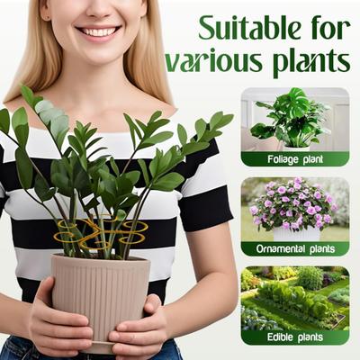 Pflanzenstabilisator für Monstera, Pflanzenstammhalter aus Metall, Pflanzenstütze für den Innenbereich, Stammstabilisator für Gartenblumen, Topfpflanzen, gedeihendes Wachstum