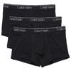 Ck Boxer Briefs Low Rise Closed Front Classic Fit Underwear for Men LOW RISE TRUNK NB2569 BLACK L 3-Pack (001) [Item]