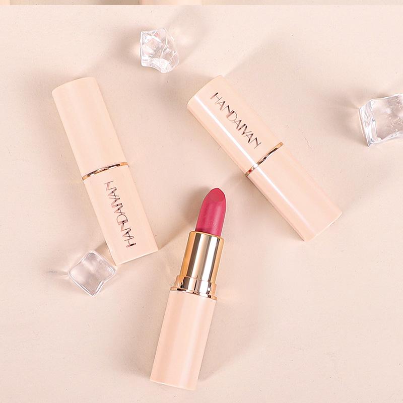 HANDAIYAN 8 Nude Velvet Lipstick Sexy Charm Texture Lipstick Waterproof Non-stick Cup Matte Lip Gloss