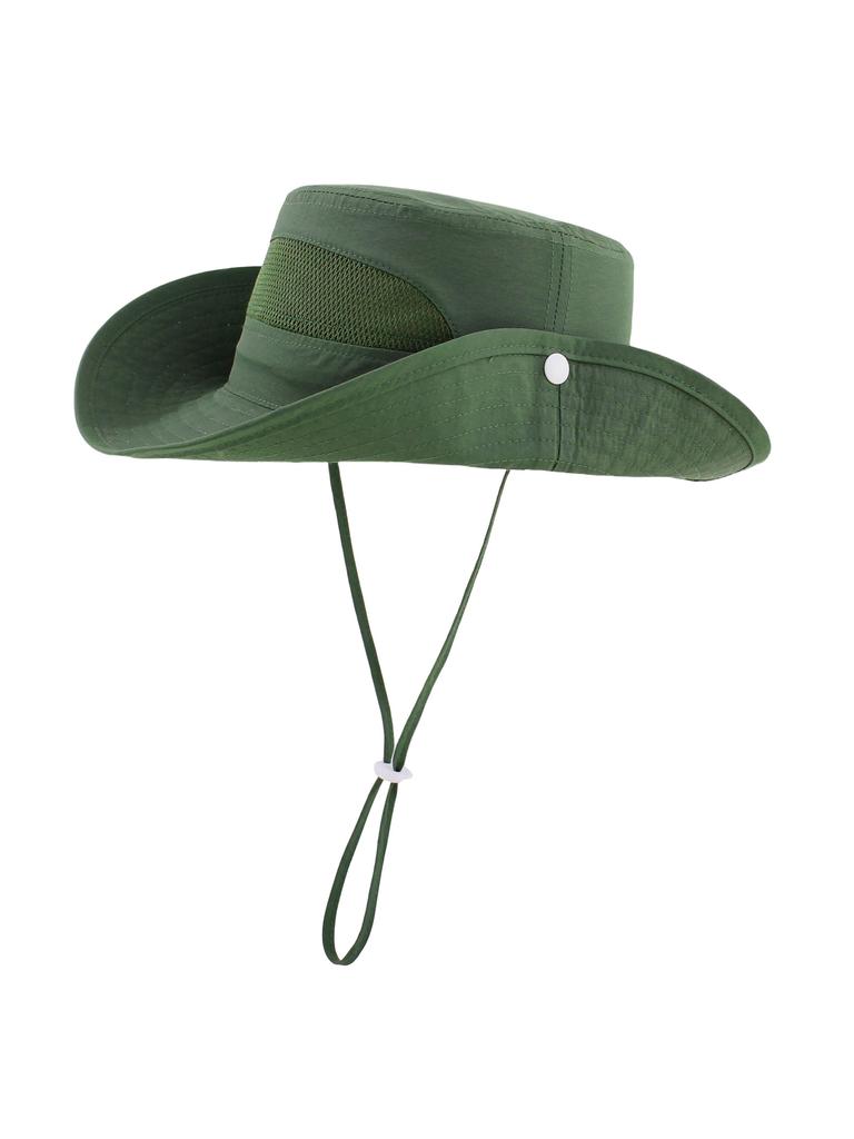 Baby and Children's UV-protective Sun Hats, Boys' and Girls' Beach Hats for Outings, Windproof Fisherman Hats, Breathable Basin