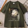 No Thoughts Just Vibes Opossum TShirt Funny Possum Meme Tee Graphic WOMEN TShirt Vintage Streetwear Unisex High Quality Top