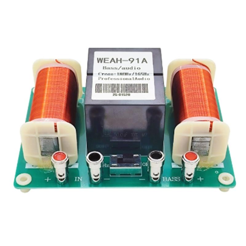 1000/2500W Bass Speaker 180/200Hz Subwoofer Frequency Divider Hifi Stereo DIY Woofer Crossover Filter Loudspeaker