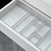 Drawer Divider Storage Box Clear Bathroom And Vanity Drawer Organizer Tray Drawer Storage Bin for Makeup Brushes Lipstick Cosmetics Kitchen Utensils