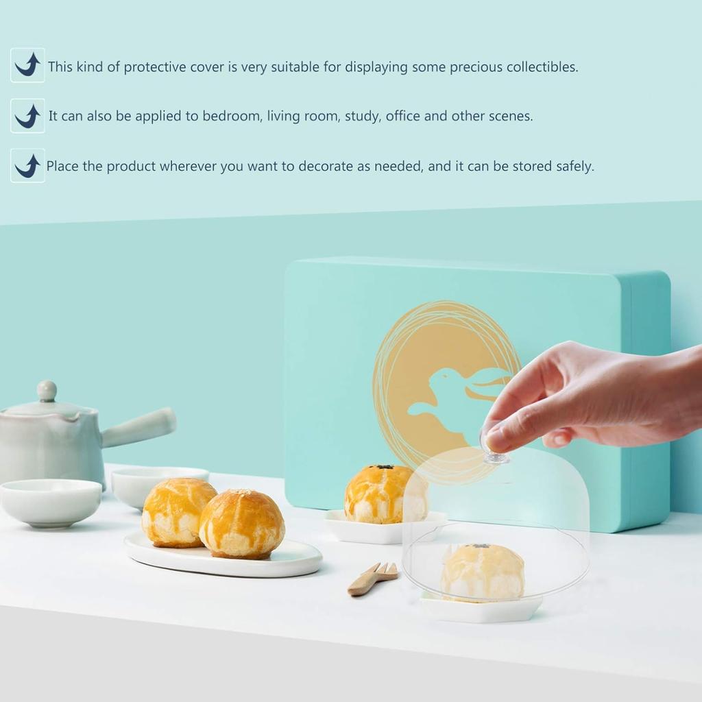 Plastic Cake Dome Cake Cover: Round Cake Stand Cover for Cake Food Stand Plate Tray Pedestal Display