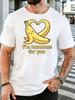 Unisex Short Sleeve T Shirt Cute Banana Heart Graphic Tee Love Quote Print Top Summer Soft Cotton Casual Street Wear For Adult Male