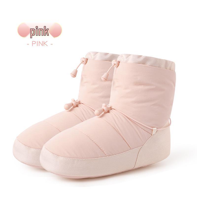 

Women s Autumn/Winter Velvet Ballet Warm-up Shoes - Cotton-Insulated Boots for Dance Practice Size 40-41