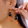 Halloween Pumpkin Ghost Earrings With Alloy Dangle For Parties And Cosplay