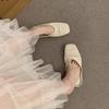French hollow bag head slippers summer wear 2025 Birkenstocks knitted one-pedal lazy slippers