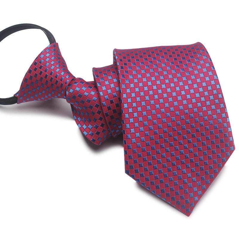 Mens Business Polyester Tie With Arrow Design And Zipper Closure For Office