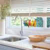 Painted Parrot Balcony Glass Home Beautification and Decoration Electrostatic Window Stickers