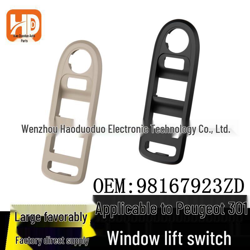 

Compatible Switch Panel Faceplate for 2014-2018 Peugeot 301 & 2014-2021 Citroen C3-XR Electric