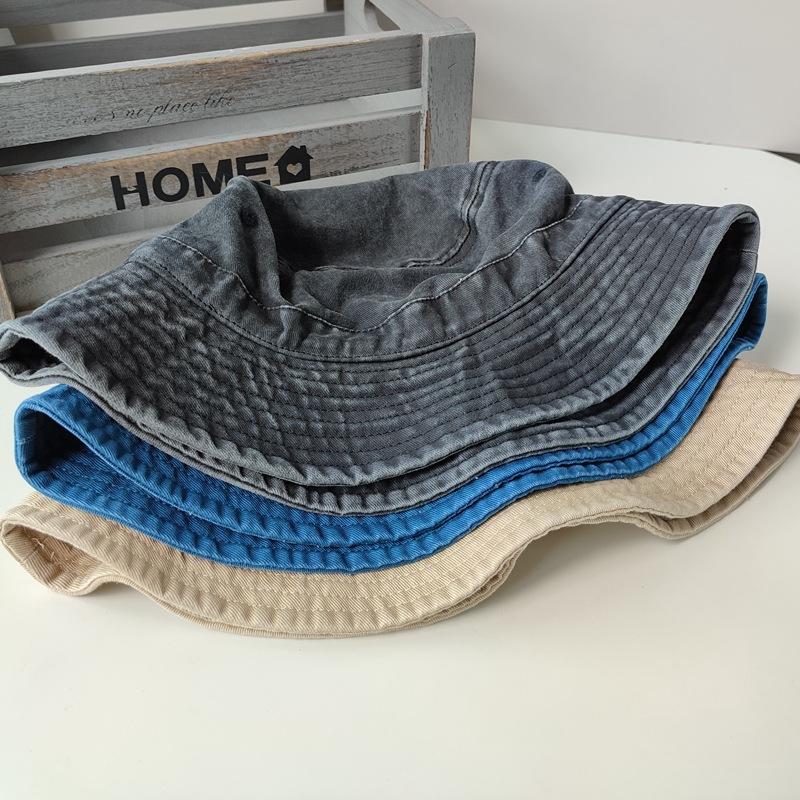 2023 Big Head Plus Size Bucket Hat for Men Pure Cotton Panama Fisherman Hat Korean Man Women 59cm 60cm 62cm 63cm Women Panama