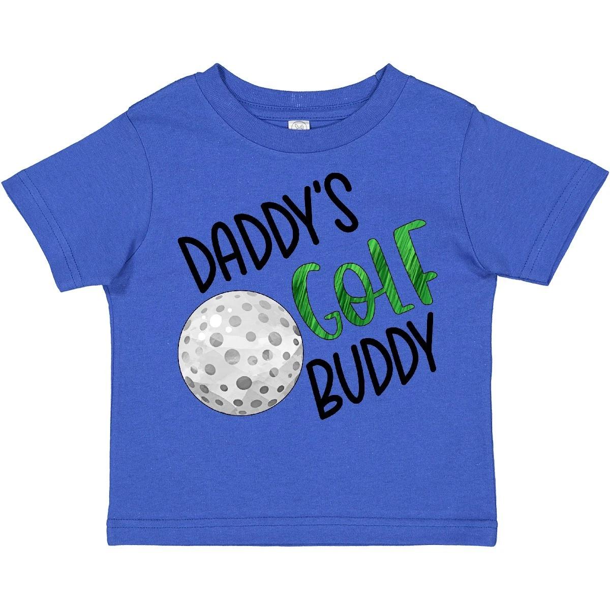

Inktastic Daddy s Golf Buddy With Golf Ball Toddler kids boys T-Shirt Fathers Day Kids Dad 100