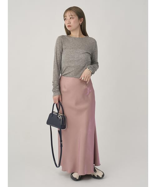 Emi Sheer Tele Rib 13WCT254064GRYF Top,