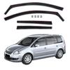 Wind deflectors - Volkswagen Touran 2003-2015 (5 deuren) - 4 stuks - UV-bestendig gekleurd acryl - Eenvoudige montage