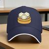 Kawaii Dim Sum Chinese Food Dumpling Xiao Long Bao Baseball Cap Outdoor Sports Adjustable Trucker Hat Men Adult Baseball Caps