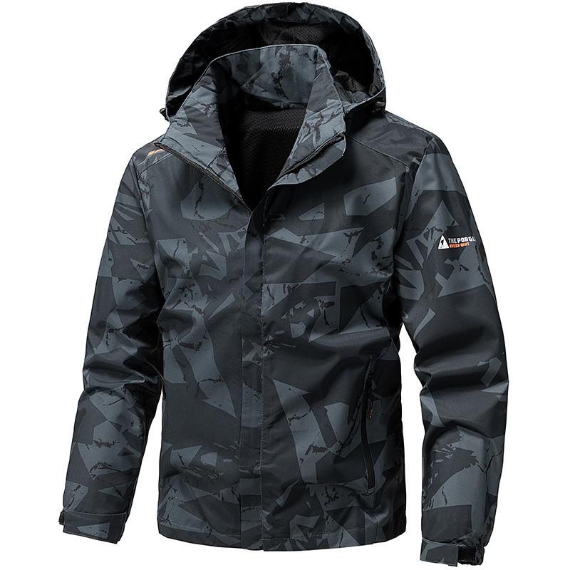 

Осенняя куртка для улицы для мужчин и женщин, повседневная ветрозащитная водонепроницаемая однослойная куртка для альпинизма 5XL