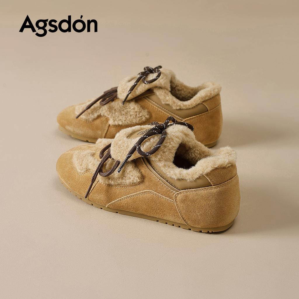 Fleece German Training Shoes, New Winter Platform Plush Snow Boots, Casual Sports Cotton Shoes