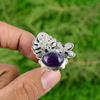 Mothers day Sale Natural Chevron Amethyst Stackable New Ring 925 Sterling Silver