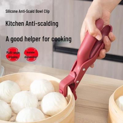 Silicone Non-slip Anti-scald Kitchen Bowl & Tray Gripper Clips