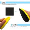 New Large Manual Grinding Disc Triangle Self-adhesive Car Polishing Disc Durable Flocking Sandpaper Grinding Disc Wood Sanding