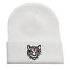 Tiger head embroidered wool knitted hat student outdoor men's and women's autumn and winter thermal hat pullover hat