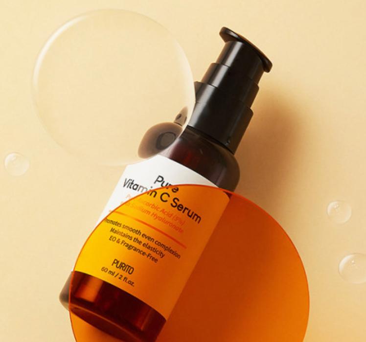 Purito Reines Vitamin C Serum 60ml – Aufhellendes & Tonus-perfektionierendes Tages-Serum