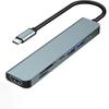 USB-C Type-C Hub with 4K HD, PD Charging, and 7-in-1 Multi-Port Expansion