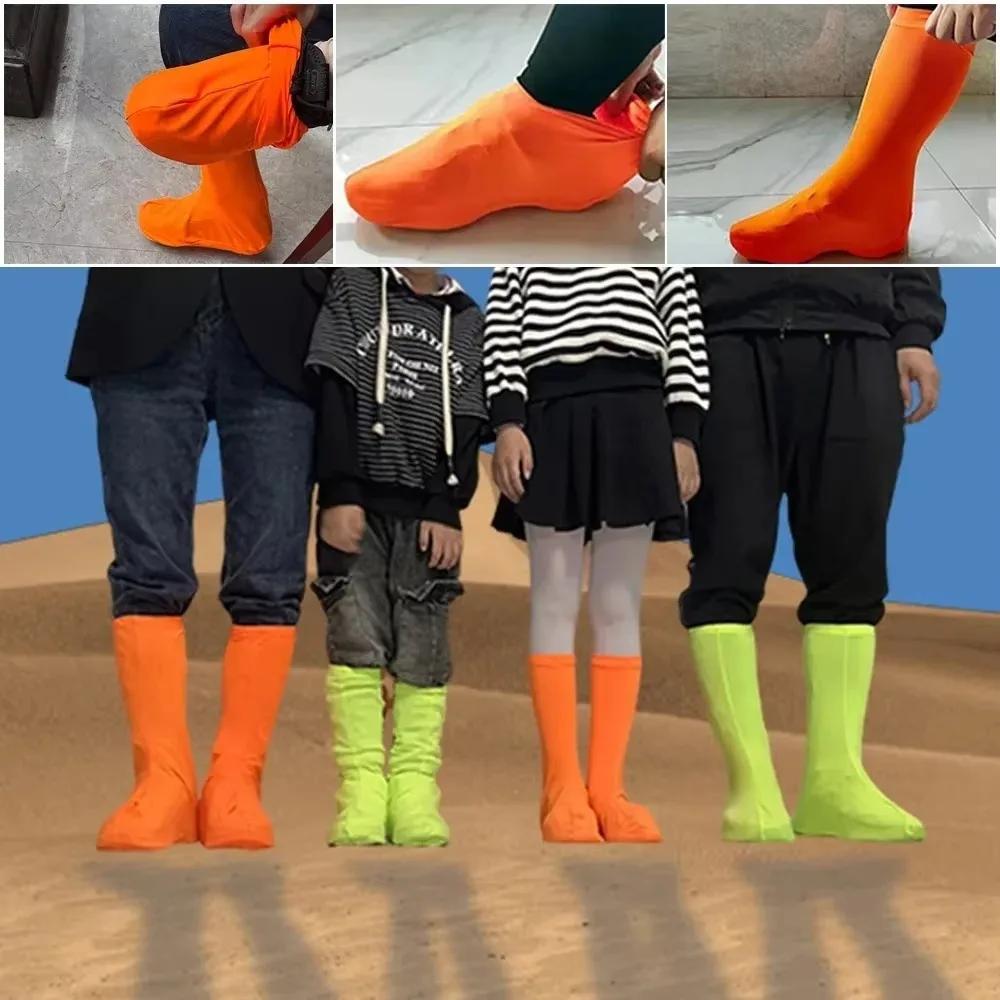 High Top Shoe Covers Elastic Outdoor Hiking Boot Protectors Anti-Sand Snow Beach Dustproof Gear for Desert Gift Shoes Protector
