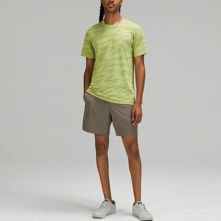 Lululemon T-Shirts Men's Crew Neck Moderate Straight Fit LM3COOS