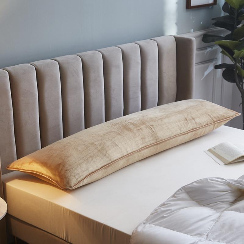 1Pcs Soft Flannel Long Pillow Case Large Size Comfortable Lover Sleeping Pillow Cover 120/150/180cm Bedding Body Pillowcase