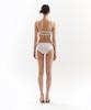VINAJ Chain Ribbon One-Sided Low Bikini Panties (White)