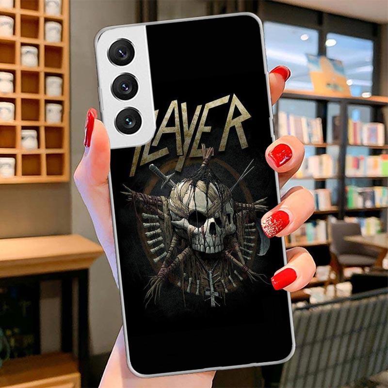 Slayer Heavy Metal Rock Band Cover Phone Case For Samsung Galaxy S26 S25 Edge S24 Ultra S23 S22 Plus S21 S20 FE Soft Fundas Shel