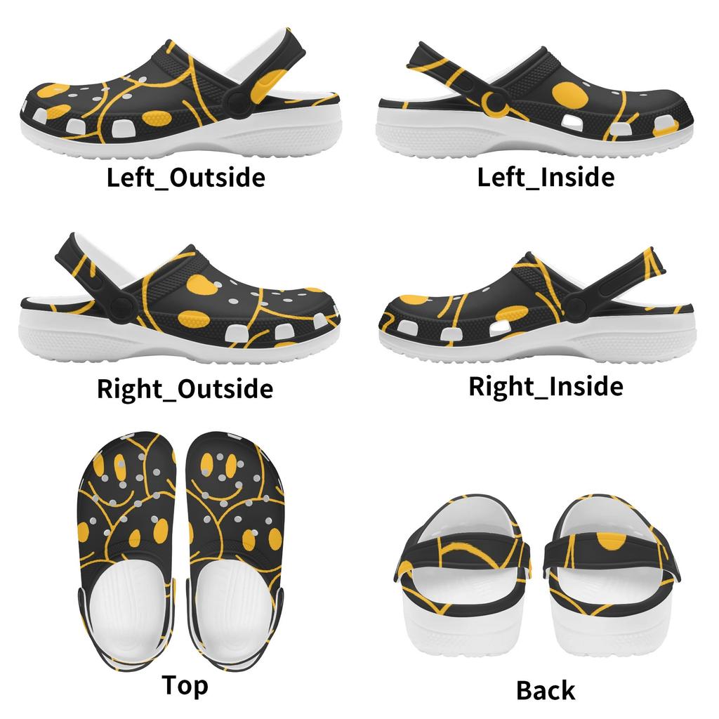 Trendy Printed EVA Clogs Adult Unisex Breathable Lightweight Slip On Casual Footwear Soft Sole Summer Sandals Summer Daily Wear