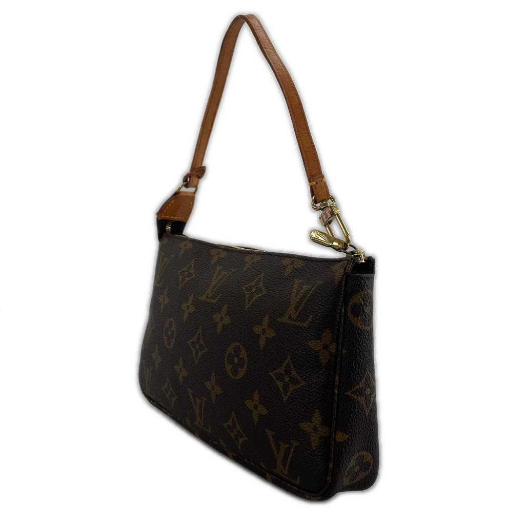 LOUIS VUITTON Pochette Accessoires M51980 Pouch Brown Women used