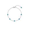 Bigrain Turquoise Station Bracelet (White) BH7B65771WB190