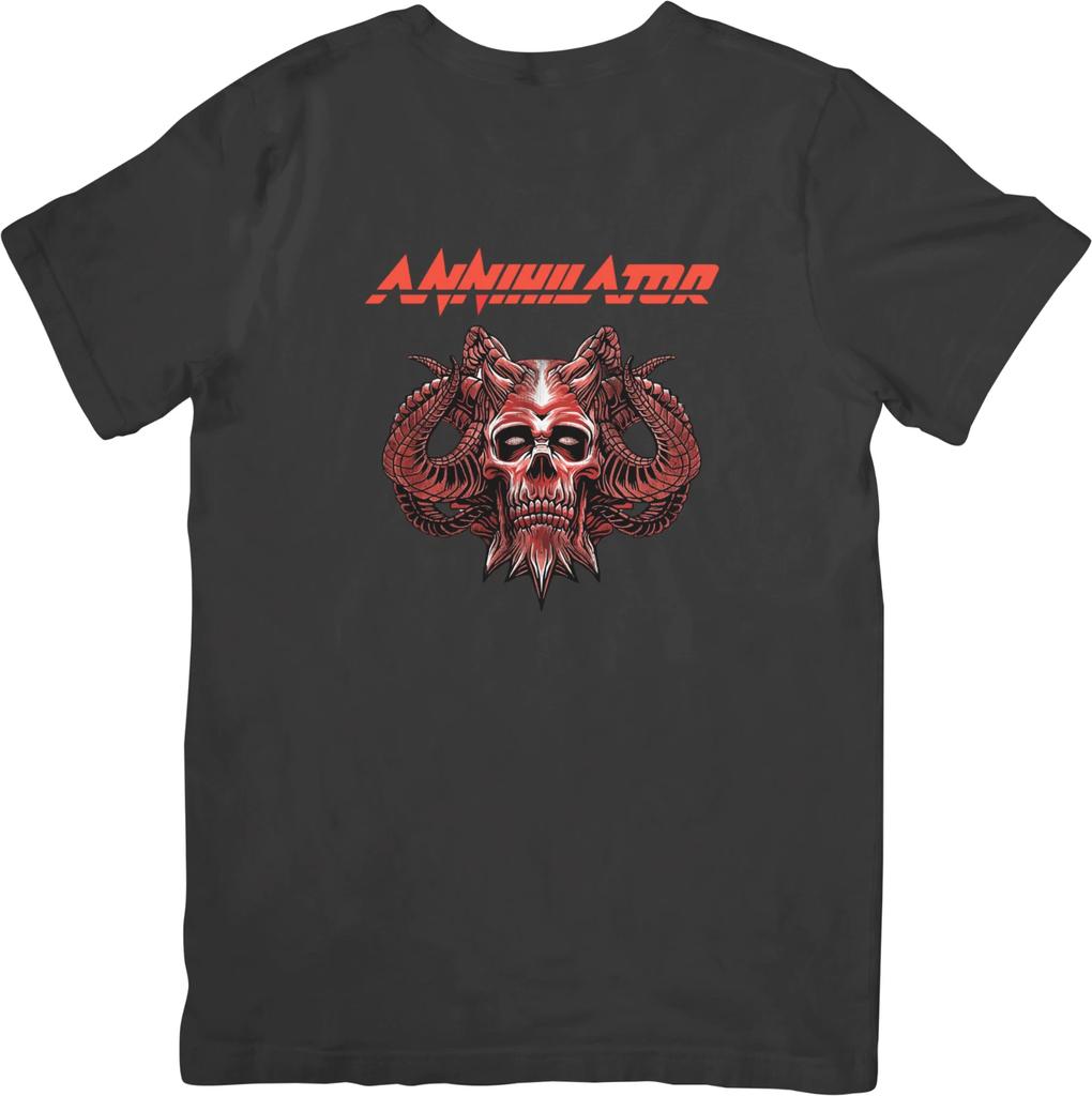 Annihilator Music Unisex Střih vhodný pro muže a ženy Kvalitní bavlněné tričko