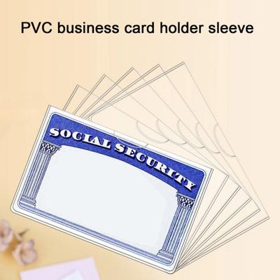 Yousheng 10/20 Stück Hüllen für Sozialversicherungskarte Transparent Medicare-Kartenschutz Wasserabweisend Klare PVC-Kartenhülle für Ausweis Debitkarte Kreditkarte