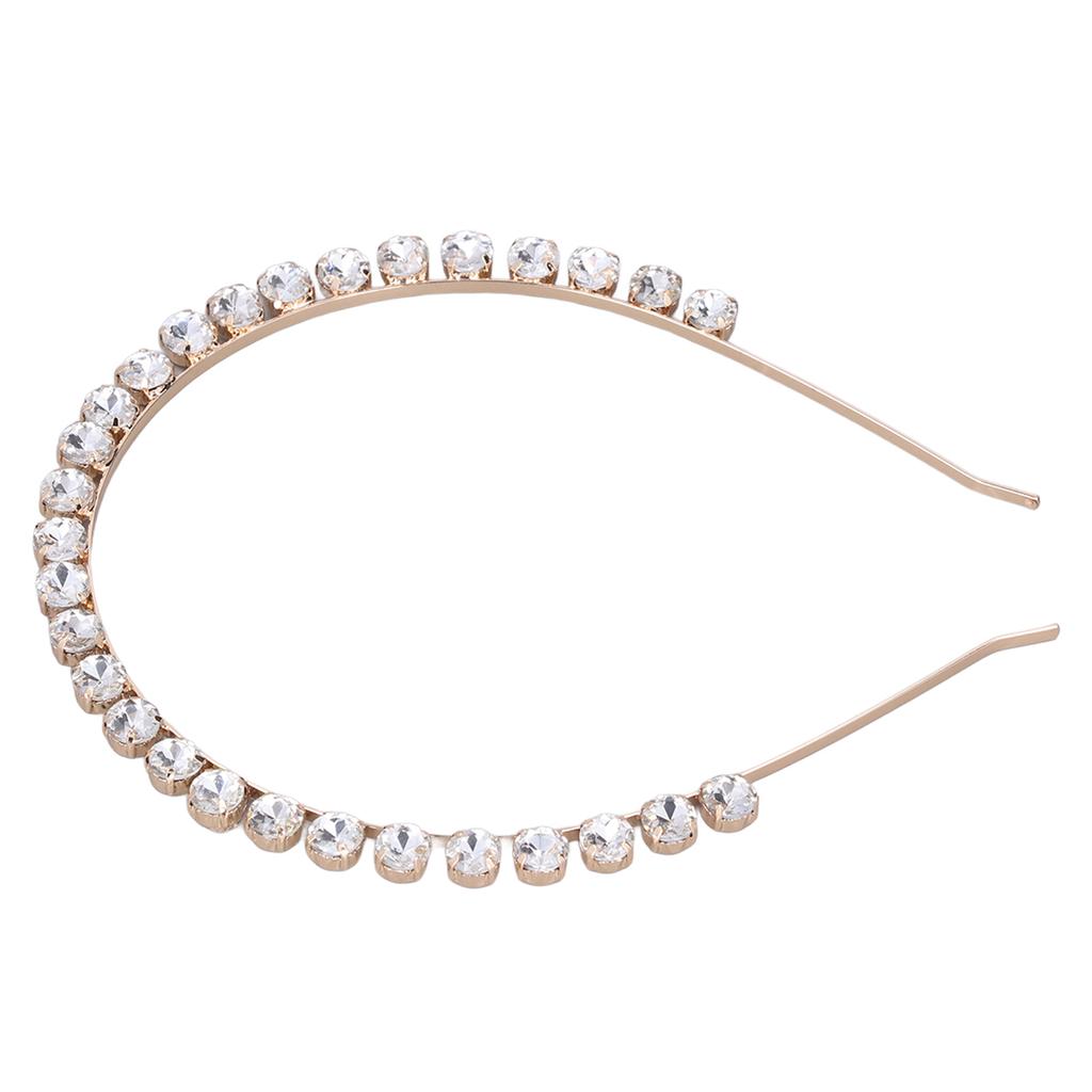Rhinestone Headband Elastic Adjustable Exquisite Elegant Crystal Hairband for Wedding Dance Parties Photography
