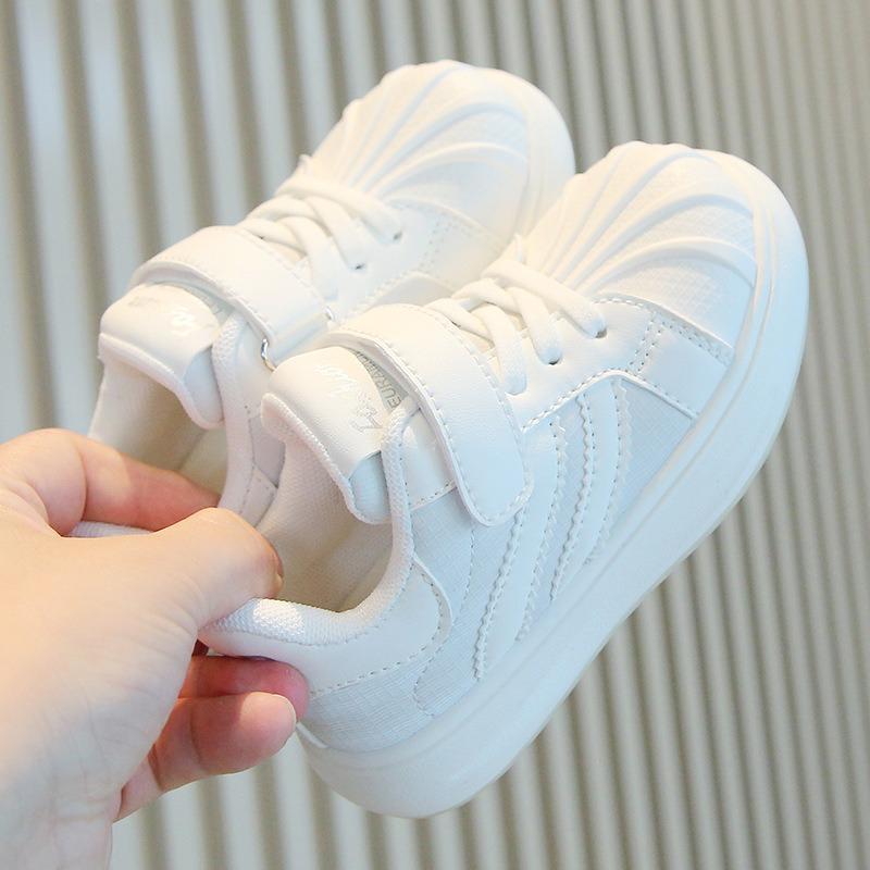 Kids Casual Breathable Soft Sole Shell Toe Sports Sneakers For Unisex Boys And Girls