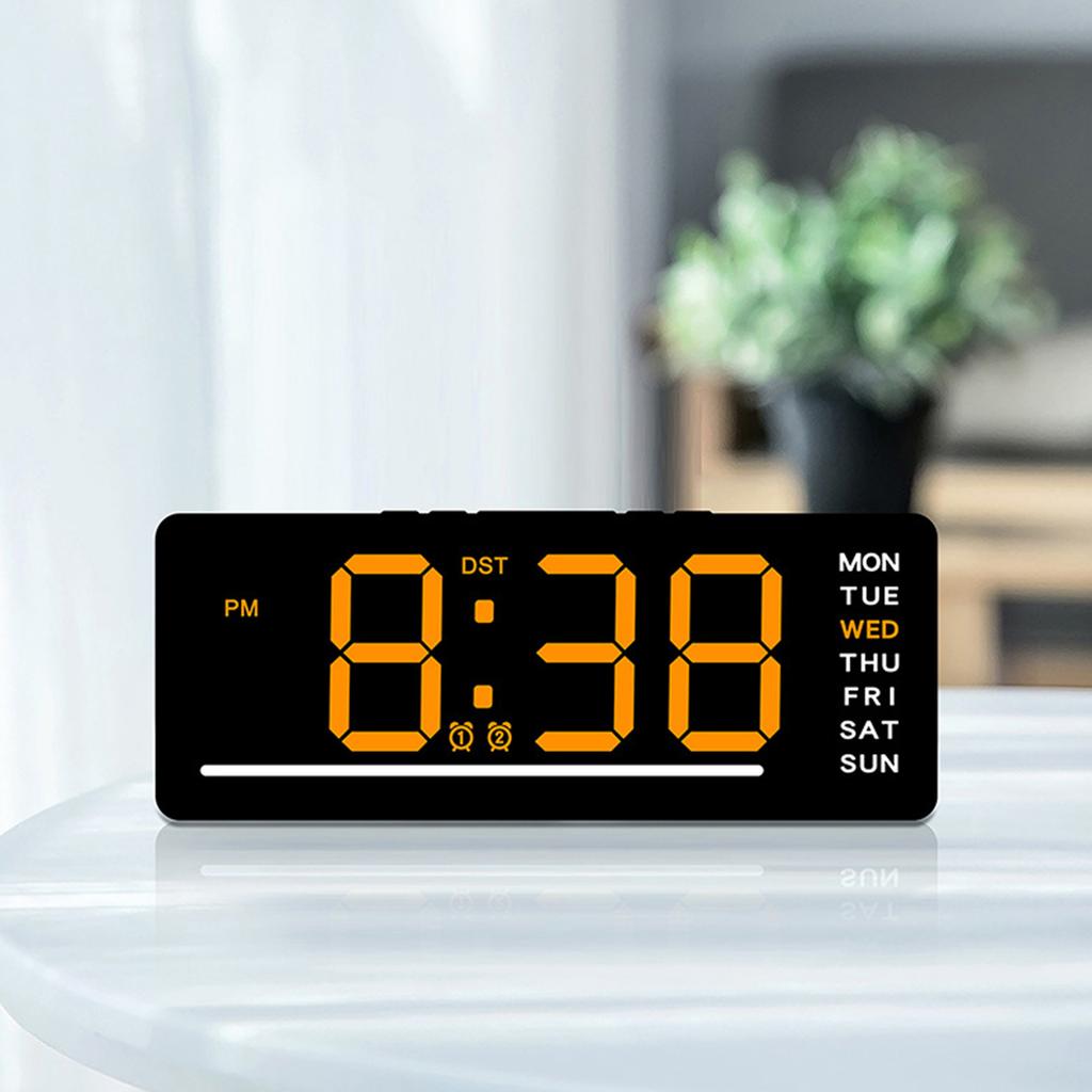 LED Digital Clock Featuring 12/24Hour Format And Automatic Night Modes Alarm Clock Perfect For Home Or Desk Use