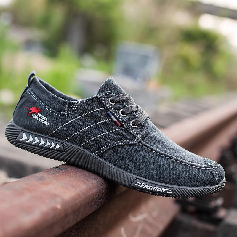Scarpe da Ginnastica da Uomo 2025 Antiscivolo Suola Morbida Casual Maschili Lavoro in Denim Traspiranti Taglia 39-44 Sneaker alla Moda