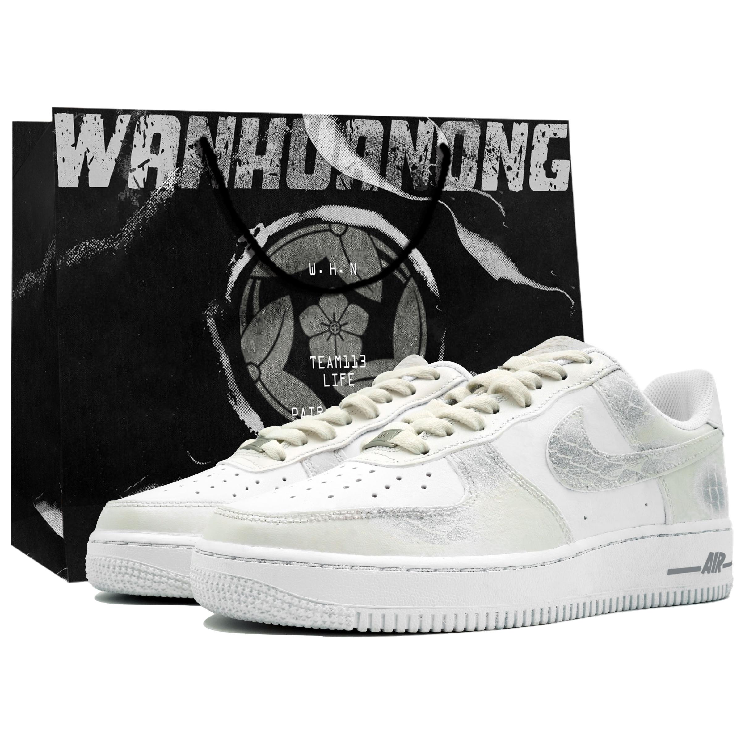 

Nike Air Force 1 Kaleidoscope Play, White Dragon Transforms Into The Abyss, Box Thermal Coverage Low top CW2288-111(Team113- S-BOX) 38.5