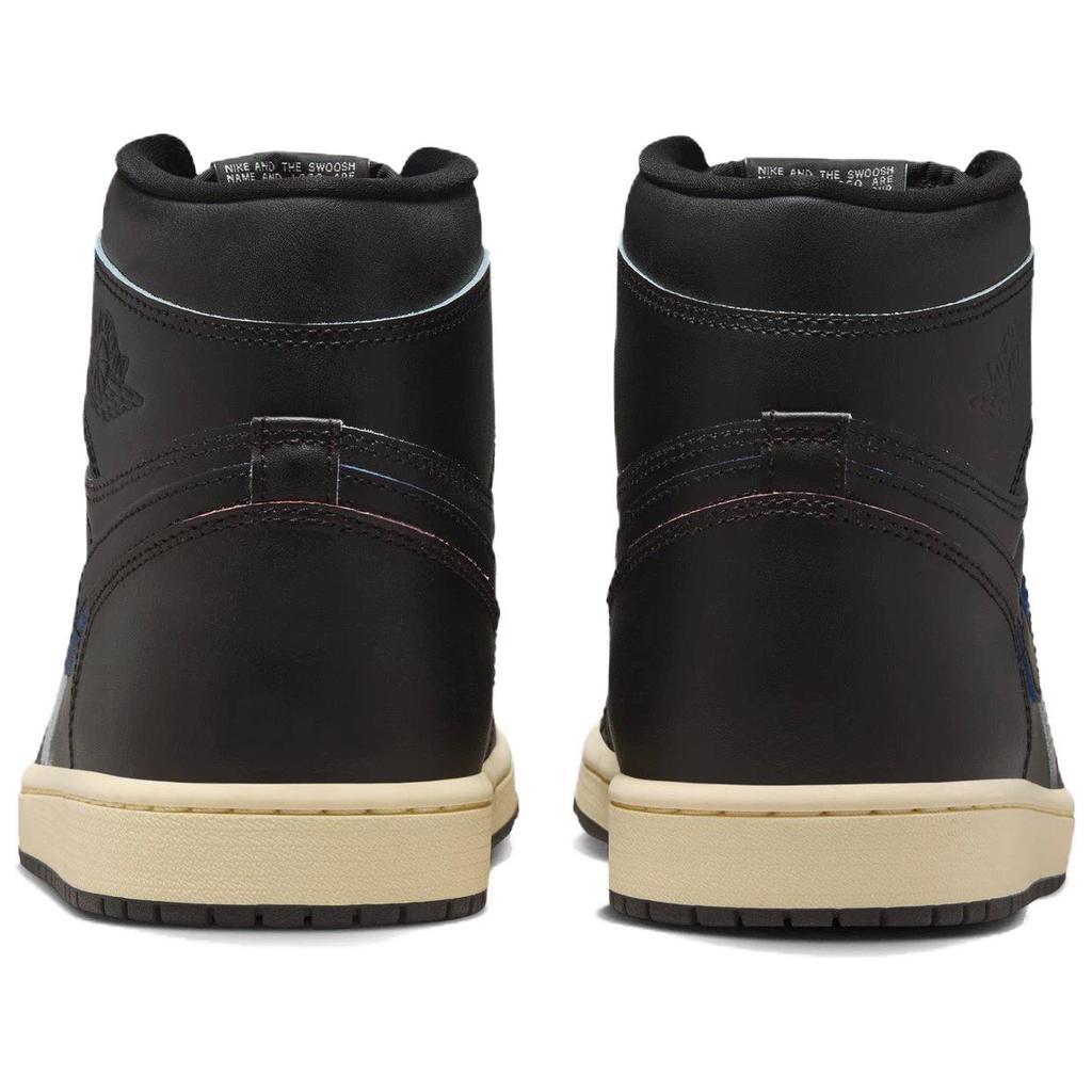 Jordan Air Jordan 1 High Top Vintage Basketball Shoes Men's Black Asian Version DZ5485-002
