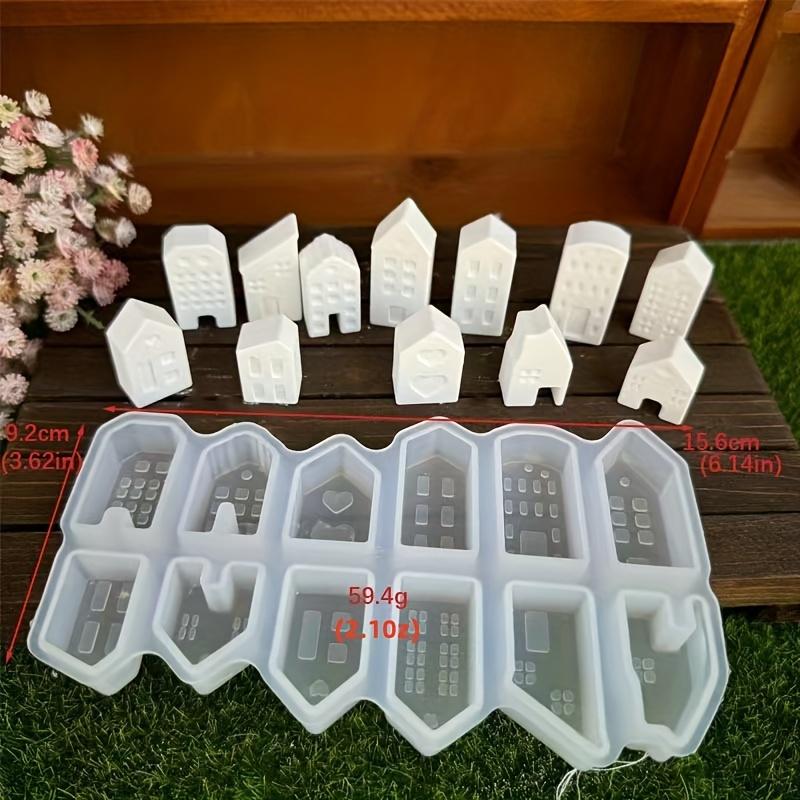 

1 шт. Силиконовая форма в европейском стиле для маленького домика - Идеально подходит для поделок из гипса и смолы, Универсальное DIY украшение для дома с детальным дизайном