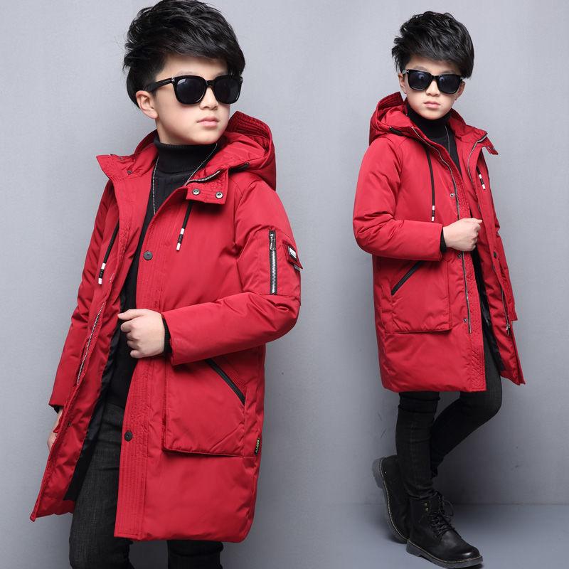Children Clothing Boy Clothes Warm Winter Down Cotton Jacket Hooded Coat Teen Thicken Outerwear Kids Waterproof Parka