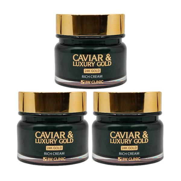 3w Clinic Caviar & Luxury Gold Rich Cream 100g (3 Options)