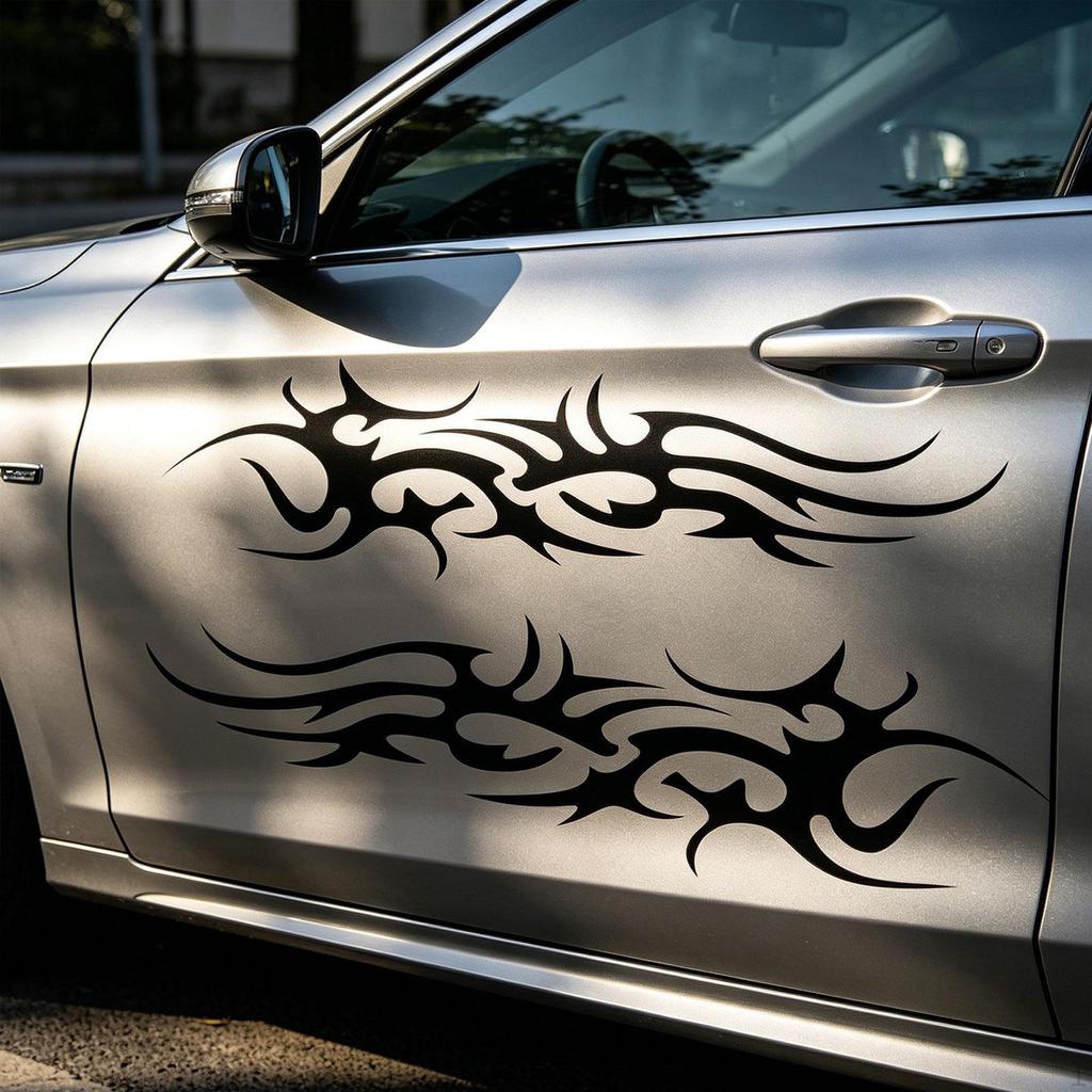 2 Pieces Sticker Auto Stickers Gift Accessories Vinyl Versatile Vehicle Decal Decoration for Truck